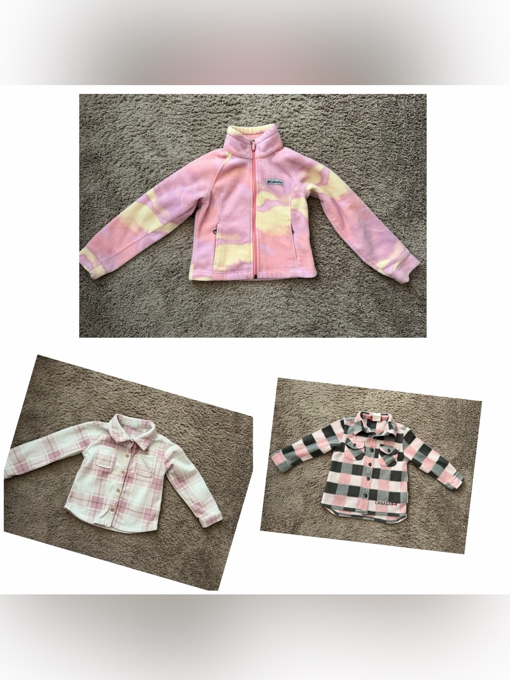 Toddler Girls 3 piece flannel set